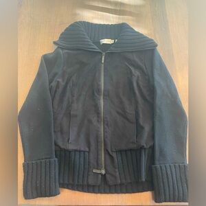 Dana Buchman- Suede Sweater Jacket